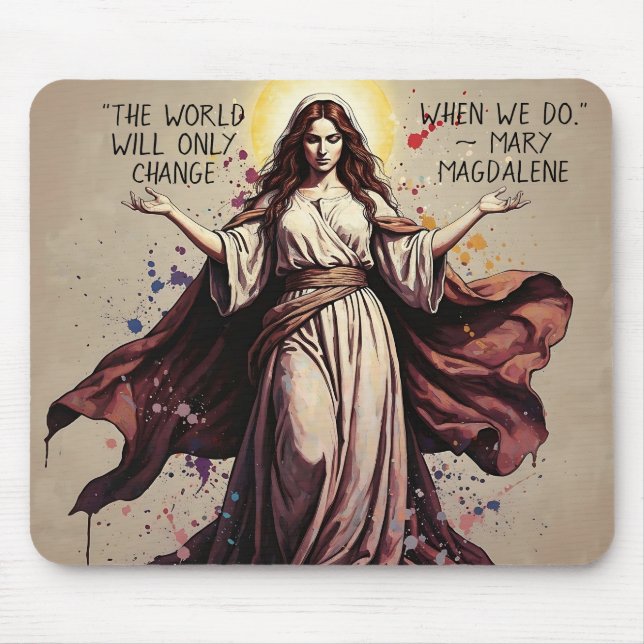 Vintage Art Mary Magdalene Quote  Mouse Mat (Front)