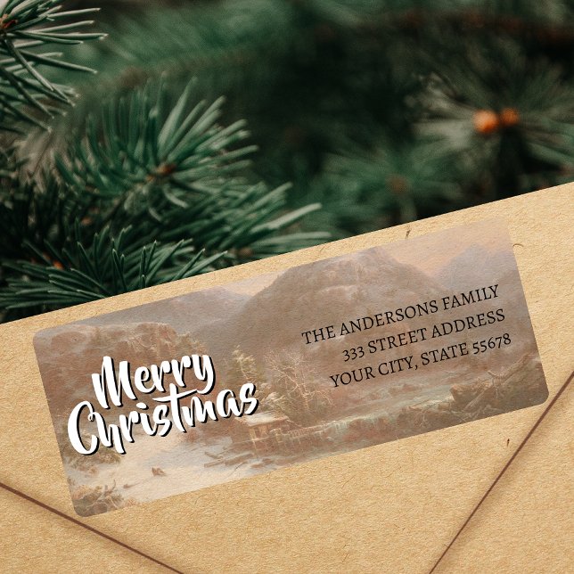 Vintage Art Merry Christmas Winter Gignoux (Creator Uploaded)