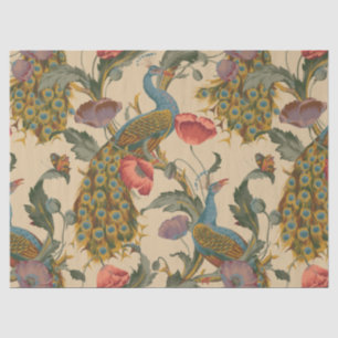 Vintage Art Nouveau 1890 The Peacock Pattern Tissue Paper