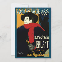Vintage Art Nouveau Ambassadeurs, Toulouse Lautrec