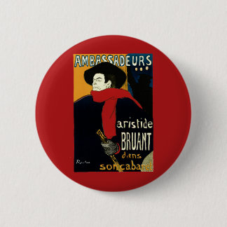 Vintage Art Nouveau Ambassadeurs, Toulouse Lautrec 6 Cm Round Badge