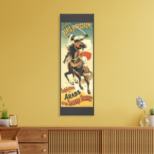 Vintage Art Nouveau, Arabs of the Sahara Desert Canvas Print
