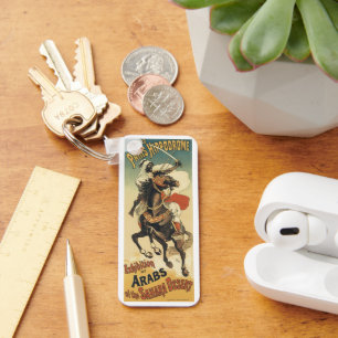 Vintage Art Nouveau, Arabs of the Sahara Desert Key Ring