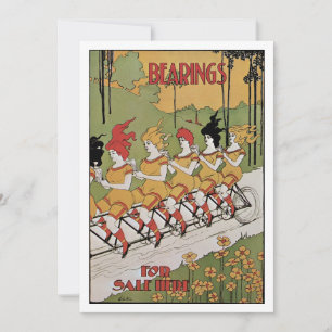 Vintage Art Nouveau, Bearings Tandem Bicycle