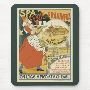 Vintage Art Nouveau, Beer Bar Restaurant and Cafe Mouse Mat