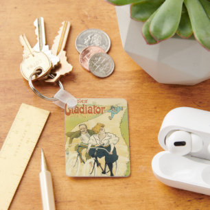 Vintage Art Nouveau, Bicycles Gladiator Cycles Key Ring