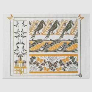 Vintage Art Nouveau Birds by Maurice Verneuil Tissue Paper