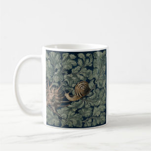 Vintage Art Nouveau Botanical Snail Antique Coffee Mug