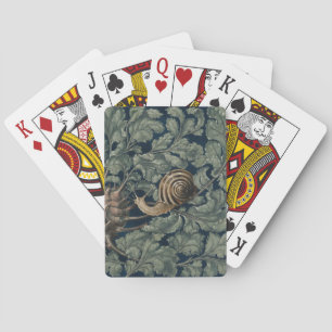 Vintage Art Nouveau Botanical Snail Antique Playing Cards