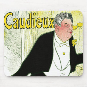 Vintage Art Nouveau, Caudieux by Toulouse Lautrec Mouse Mat