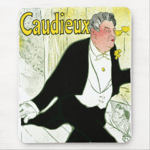 Vintage Art Nouveau, Caudieux by Toulouse Lautrec Mouse Mat