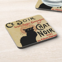 Vintage Art Nouveau, Ce Soir Chat Noir Black Cat