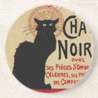 Vintage Art Nouveau, Ce Soir Chat Noir Black Cat