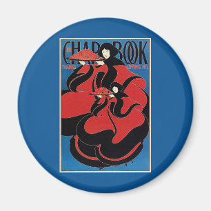 Vintage Art Nouveau Chap Book Thanksgiving Magnet