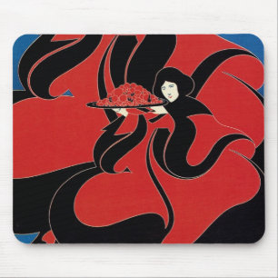 Vintage Art Nouveau Chap Book Thanksgiving Mouse Mat