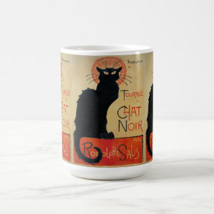 Vintage Art Nouveau Chat Noir Coffee Mug