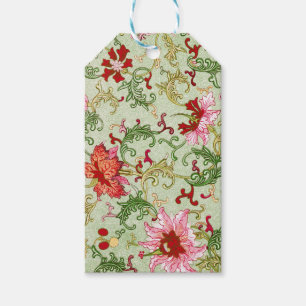 Vintage Art Nouveau Chinese Floral Chinoiserie Gift Tags