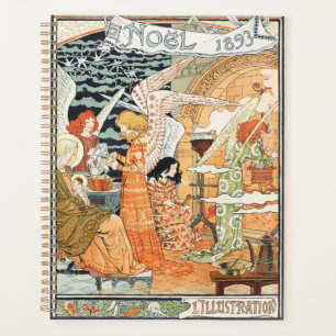 Vintage Art Nouveau Christmas Angels and Madonna Planner