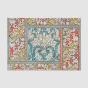 Vintage Art Nouveau Daffodil Pattern Verneuil Tissue Paper