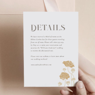 Vintage Art Nouveau Details Enclosure Card