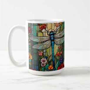 Vintage art nouveau dragonfly boho chic coffee mug