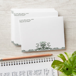 Vintage Art Nouveau DragonFly Scroll Envelopes