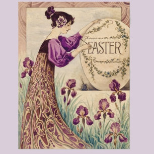 Vintage Art Nouveau Easter – Belle Époque  Postcard