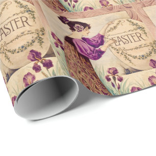 Vintage Art Nouveau Easter  – Belle Époque  Wrapping Paper