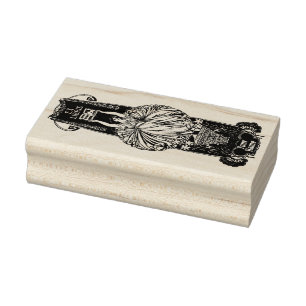 Vintage Art Nouveau Ex Libris Woman Template Rubber Stamp