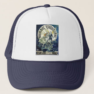 Vintage Art Nouveau Fairies, Bicycle Pierrot Moon Trucker Hat