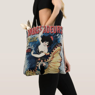 Vintage Art Nouveau Flamenco Dancer, Ambassadeurs Tote Bag