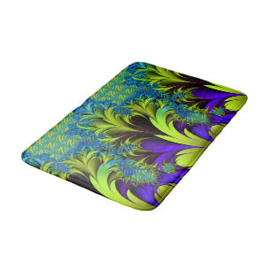 Vintage Art Nouveau Floral Garden Bath Mat