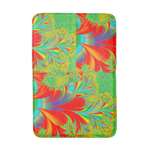 Vintage Art Nouveau Floral Garden Bath Mat