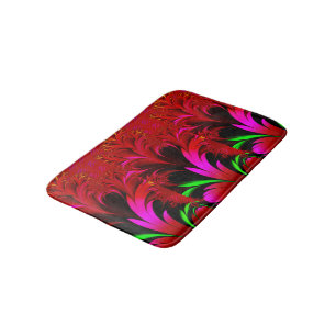 Vintage Art Nouveau Floral Garden Bath Mat