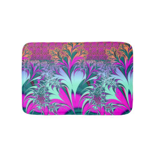 Vintage Art Nouveau Floral Garden  Bath Mat