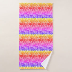 Vintage: Art Nouveau Floral Garden Bath Towel