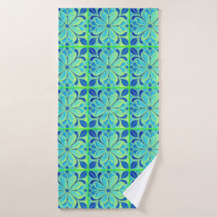 Vintage: Art Nouveau Floral Garden Bath Towel