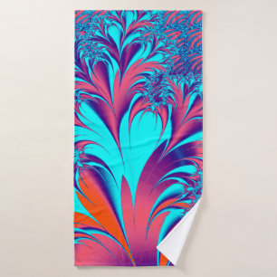 Vintage Art Nouveau Floral Garden  Bath Towel