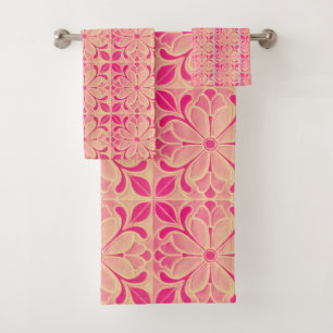 Vintage: Art Nouveau Floral Garden Bath Towel Set