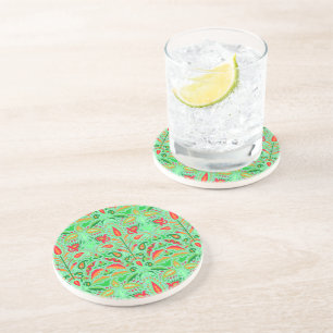 Vintage: Art Nouveau Floral Garden Coaster