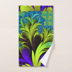 Vintage Art Nouveau Floral Garden Hand Towel