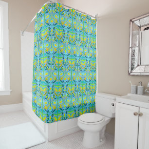 Vintage: Art Nouveau Floral Garden Shower Curtain