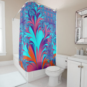 Vintage Art Nouveau Floral Garden Shower Curtain