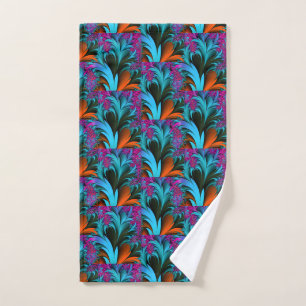 Vintage Art Nouveau Floral Garden Shower Curtain Hand Towel