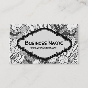 Vintage Art Nouveau Floral Irises Flower Pattern Business Card