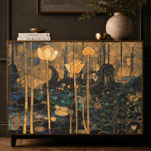 Vintage Art Nouveau Floral Tissue Paper