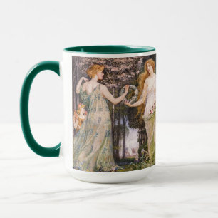 Vintage Art Nouveau Four Seasons by Walter Crane Mug