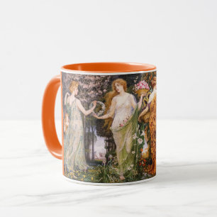Vintage Art Nouveau Four Seasons by Walter Crane Mug