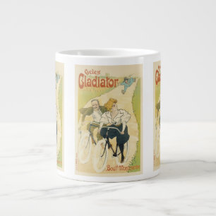 Vintage Art Nouveau, Gladiator Cycles Bicycles Large Coffee Mug