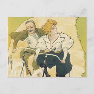 Vintage Art Nouveau, Gladiator Cycles Bicycles  Postcard